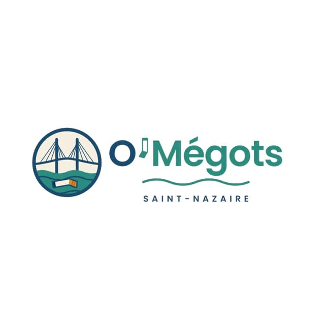 Le logo O’Mégots en version horizontale, sur fond blanc